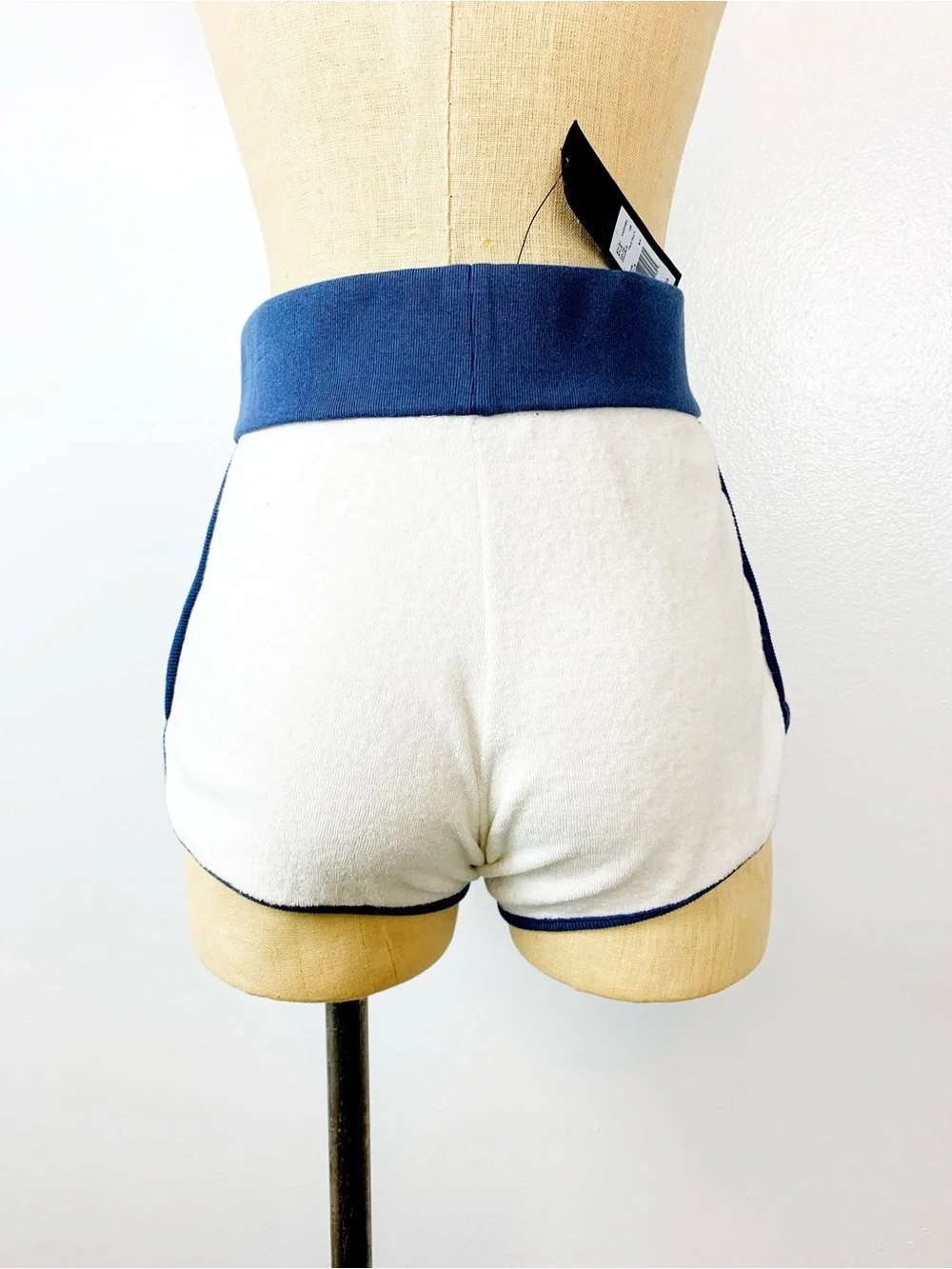 Marc by Marc Jacobs Terry Cloth Shorts NWT White Navy Swim Cover Up Lounge Short